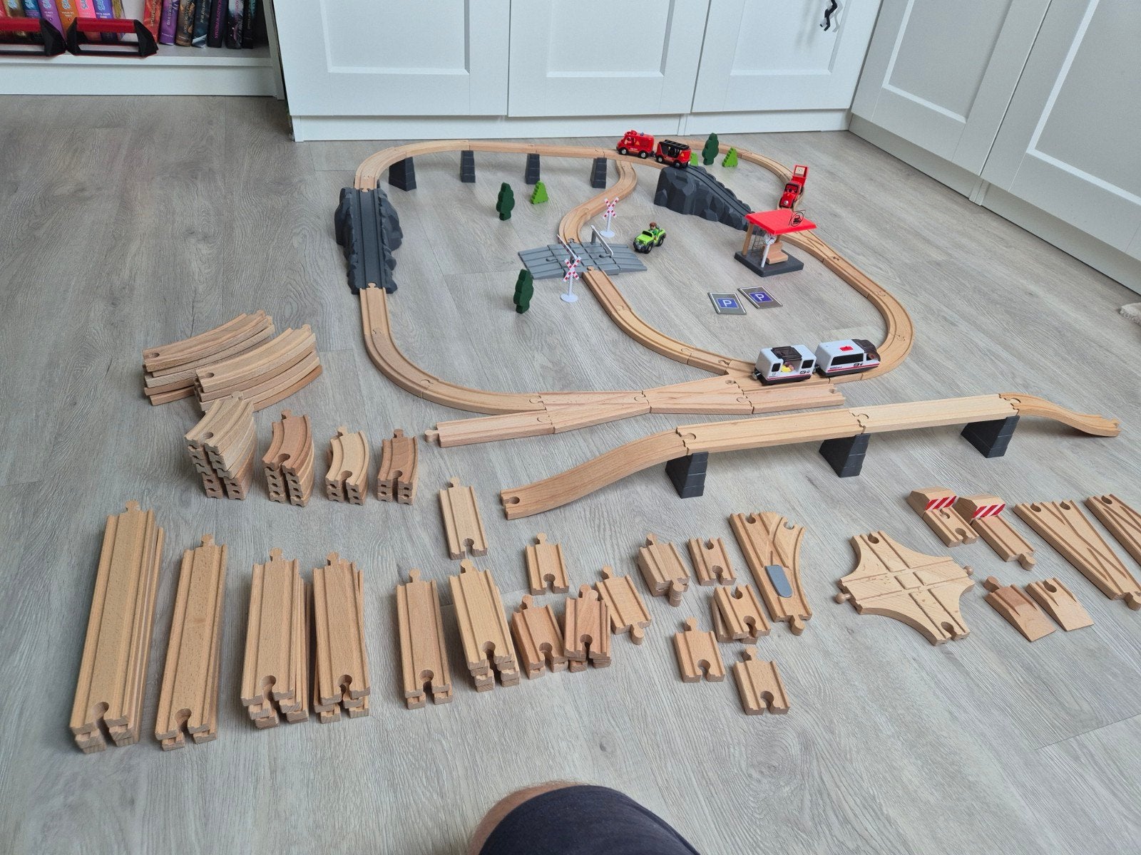 Playtive xxl Junior Houten Treinset met Uitbreiding, Kinderen en Baby's, Ophalen of Verzenden, Zo goed als nieuw