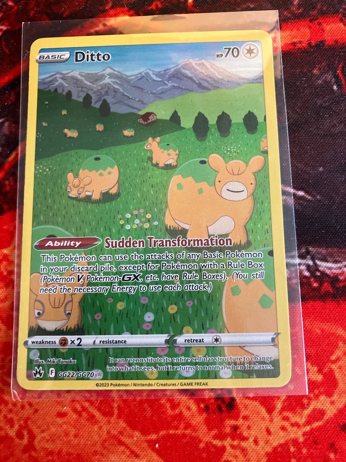 Pokémon TCG: Ditto (GG22/GG70) - Crown Zenith, Ophalen of Verzenden, Zo goed als nieuw, Losse kaart