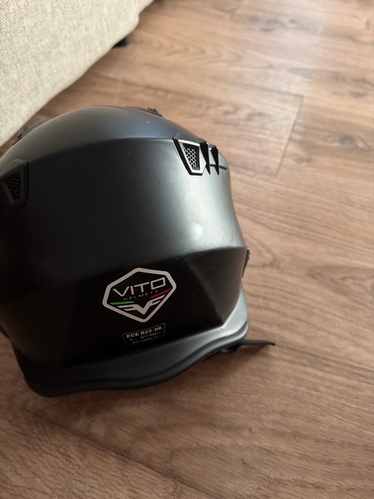 Vito Helmets Integraalhelm Mat Zwart, Overige merken, Heren, Ophalen of Verzenden, Integraalhelm