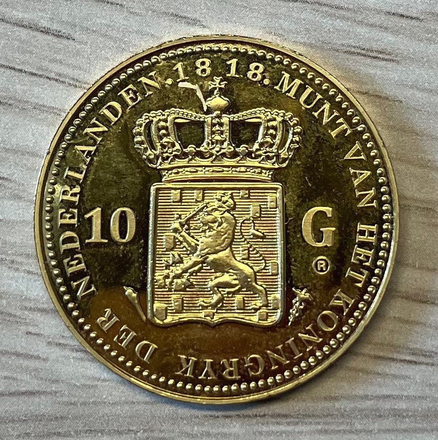 herslag 10 gulden 1818 Willem I, Ophalen, Koning Willem I, 10 gulden, Losse munt