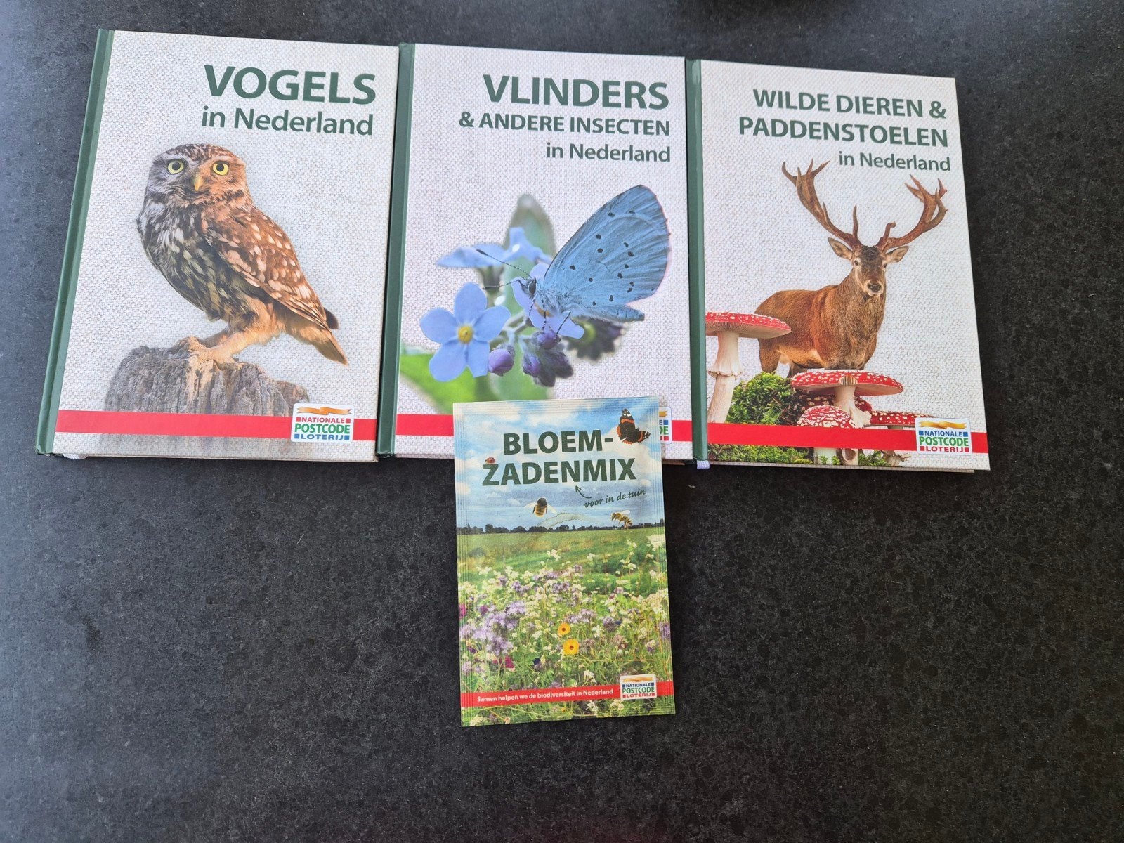 3 nieuwe Postcodeloterij boeken, Boeken, Natuur, Nieuw, Natuur algemeen, Ophalen of Verzenden