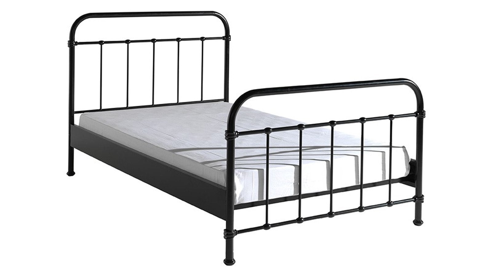 Bed 120 x 200 cm - New York zwart (zoals op de foto’s), Ophalen, Gebruikt, Eenpersoons, Zwart