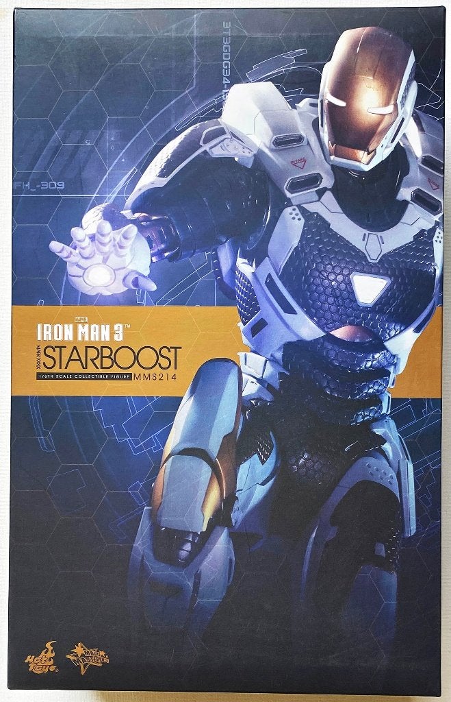 HotToys MMS214 Iron Man 3 - Iron Man Mark 39 Starboost, Ophalen of Verzenden, Zo goed als nieuw