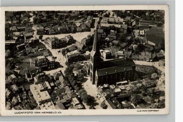 Hengelo KLM Luchtfoto, Verzenden, 1920 tot 1940, Ongelopen, Overijssel
