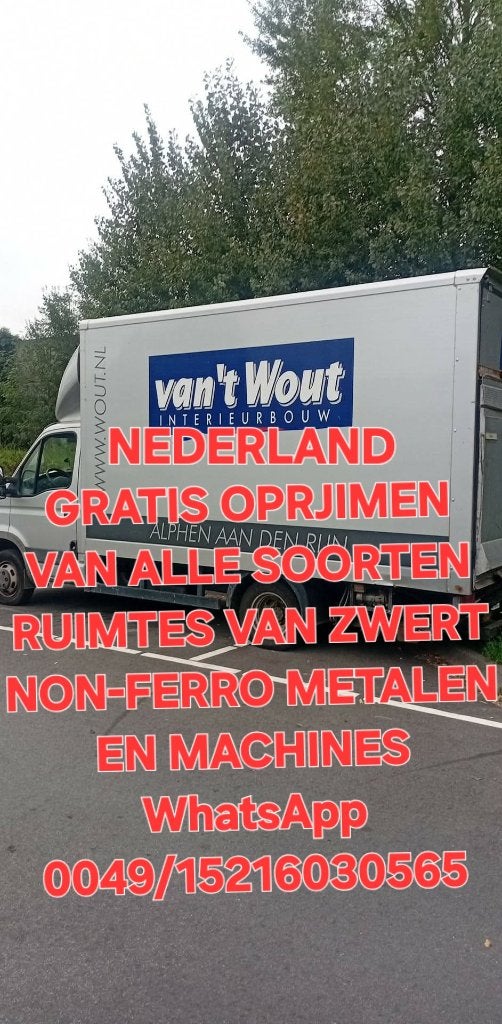 Gratis ophalen oud  ijzer,koper,metalen,mahines, Doe-het-zelf en Verbouw, Ophalen, Gebruikt, Overige metalen
