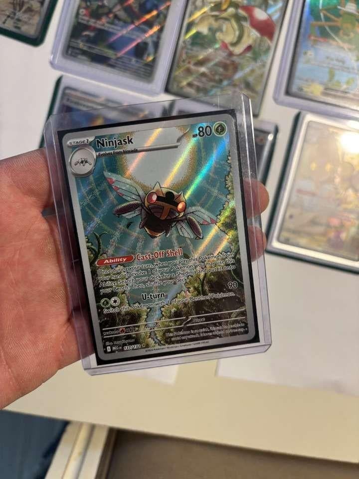 Ninjask Pokémon Kaart - Cast-Off Shell - Zo goed als nieuw, Ophalen of Verzenden, Zo goed als nieuw, Losse kaart, Foil