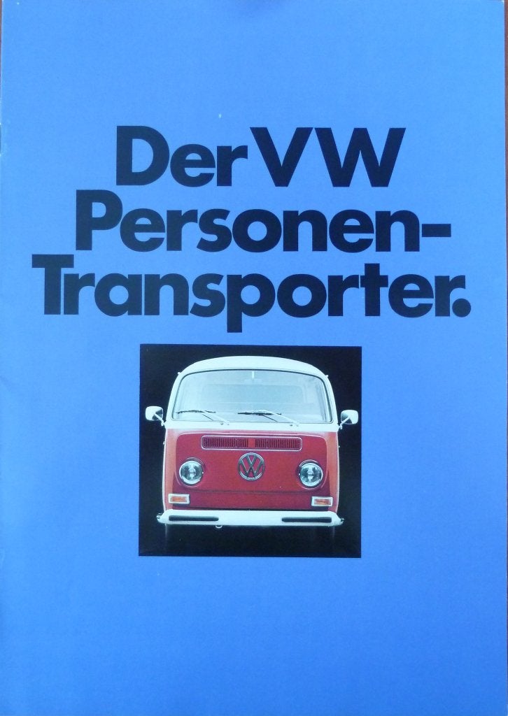 Folder VOLKSWAGEN Der Personen- Transporter 08/1971 D, Ophalen of Verzenden, Nieuw, Volkswagen