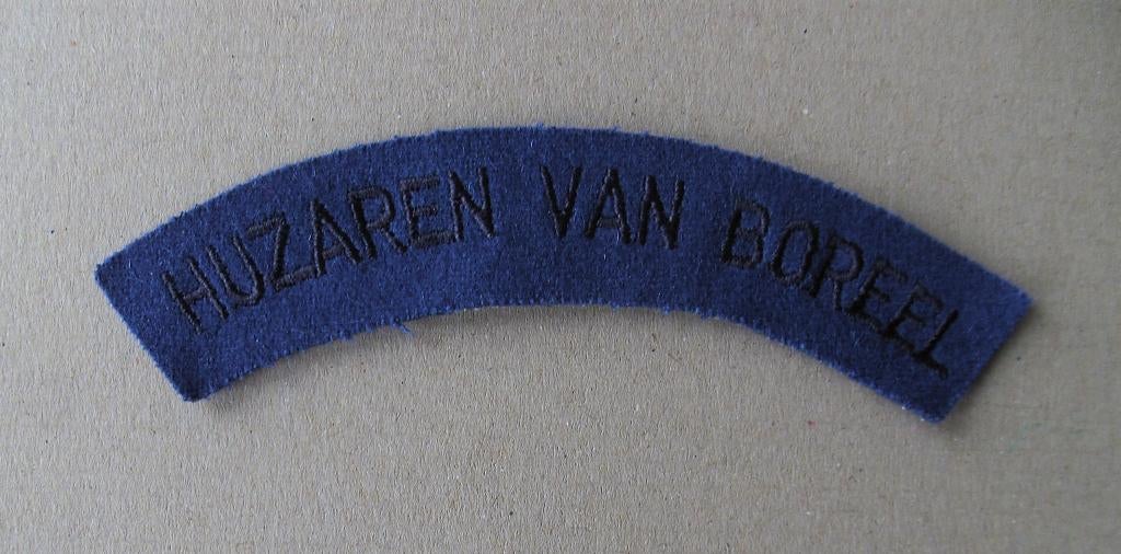straatnaam Huzaren van Boreel, Verzamelen, Ophalen of Verzenden, Landmacht, Nederland, Embleem of Badge