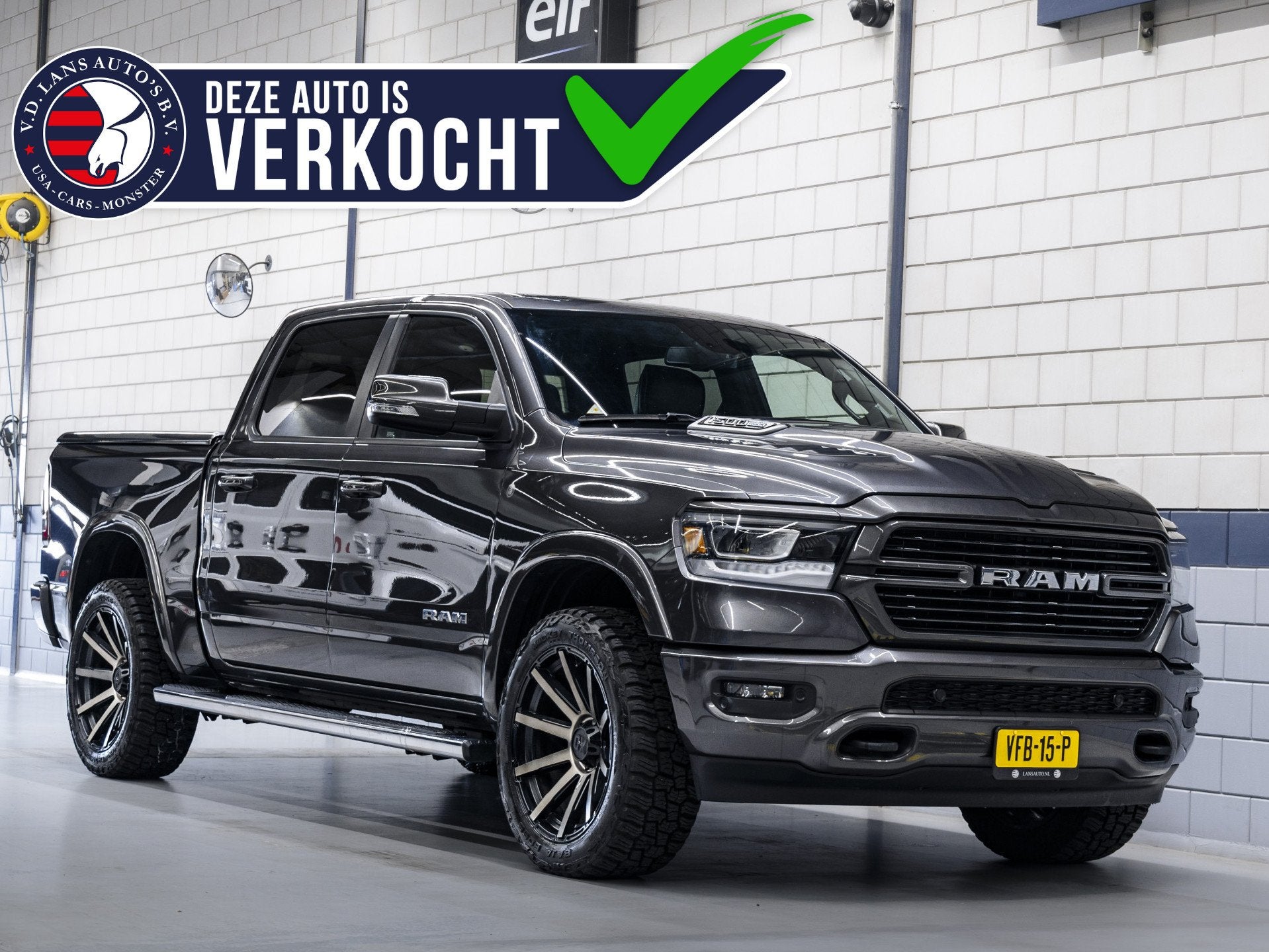 Dodge Ram 1500 5.7L V8 Laramie | Custom wielenset | Luchtver, Automaat, Dealer onderhouden, Gebruikt, 5654 cc