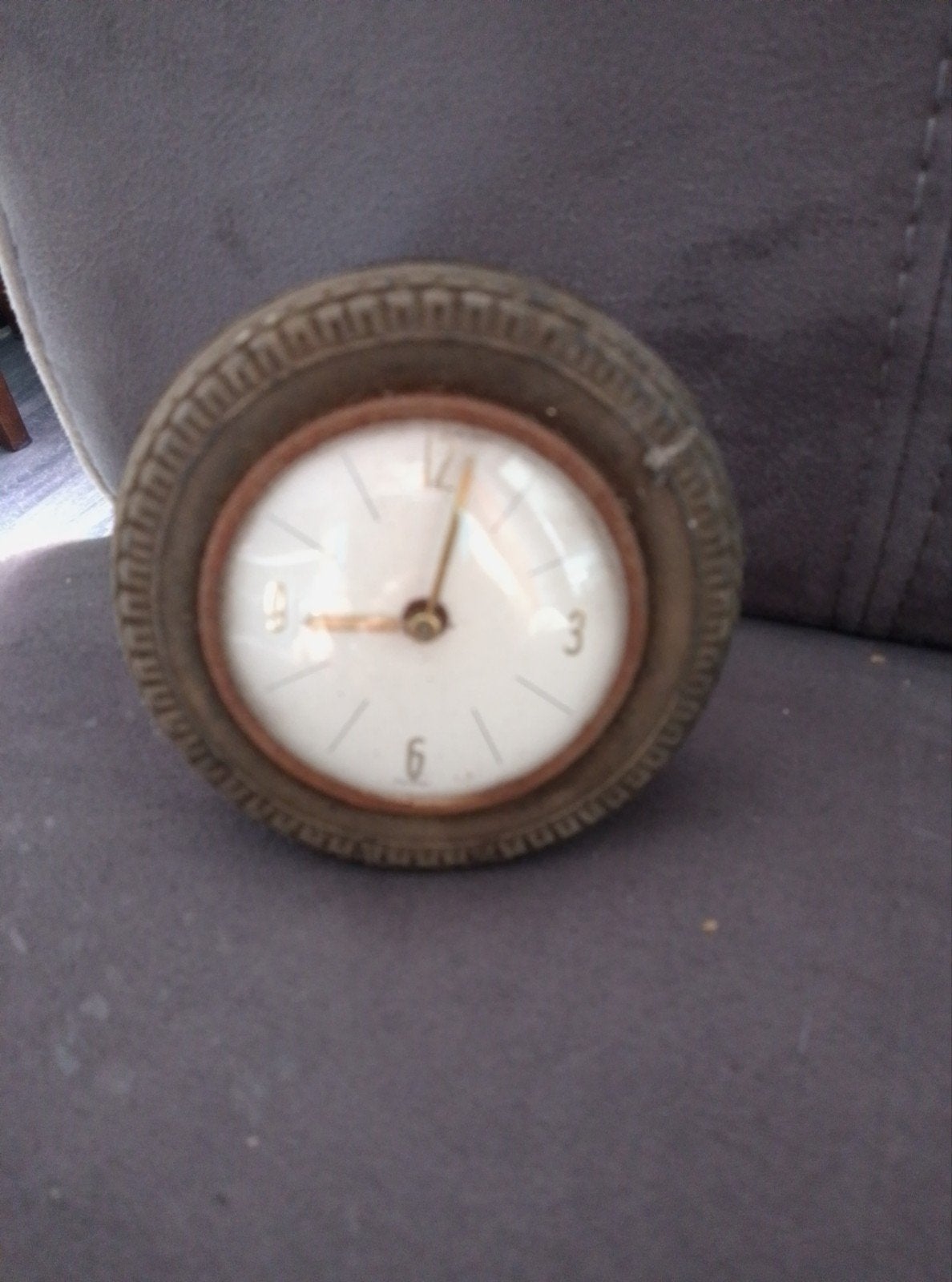 Vintage bandenklokje - Uniek decoratief item, Ophalen of Verzenden