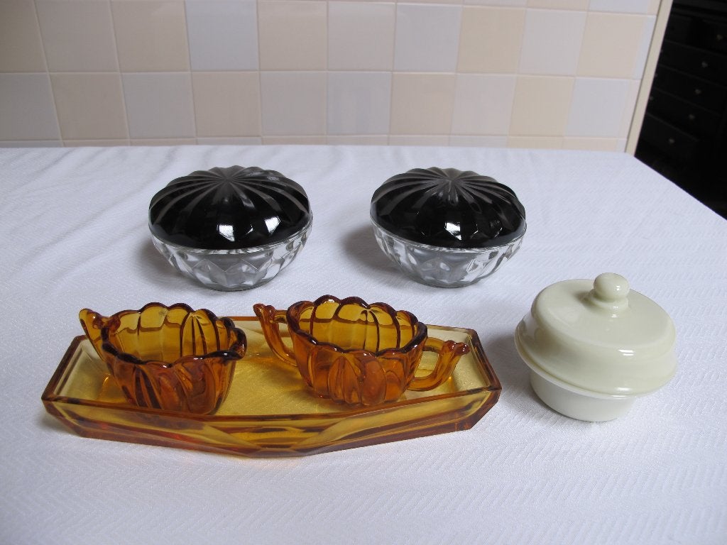 persglas simplex dekselpot roomstel, Antiek en Kunst, Ophalen of Verzenden