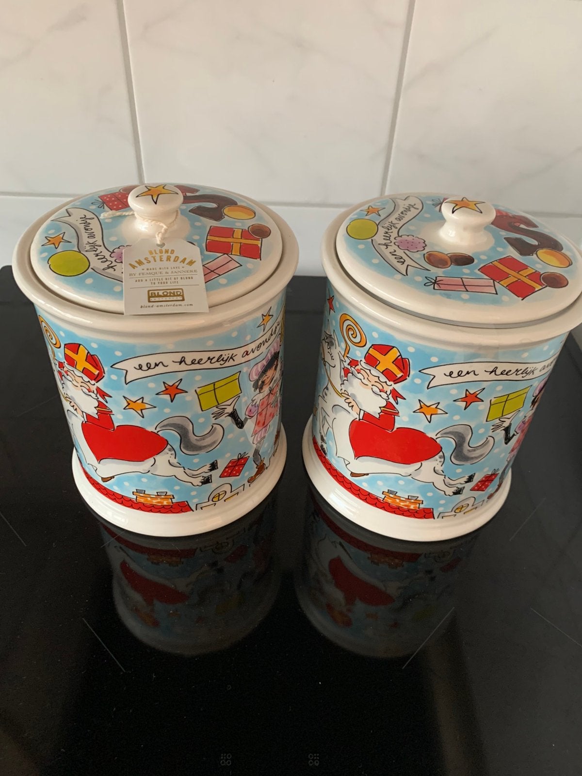 Blond sinterklaas piet pot. Netjes   per stuk 50 euro !!, Ophalen of Verzenden, Zo goed als nieuw