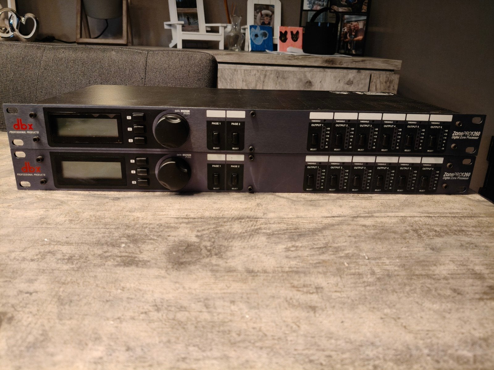 2x DBX zonepro 1206 audio processors., Ophalen of Verzenden, Gebruikt, Audio