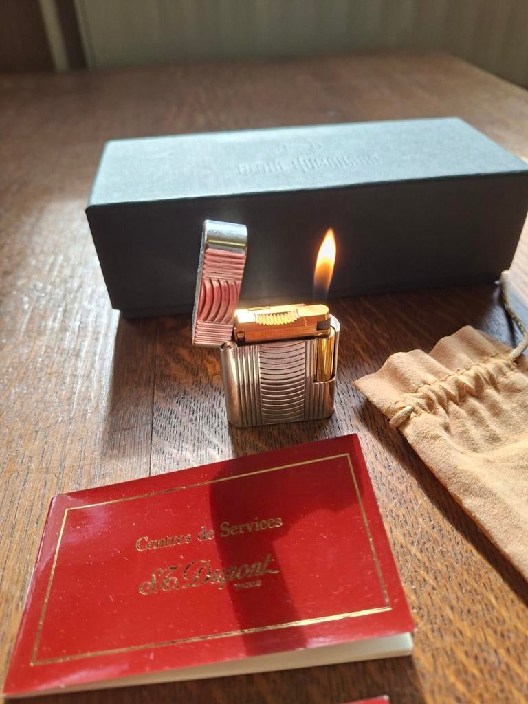 St Dupont Soubreny aansteker perfecte staat, Verzamelen, Rookartikelen, Aanstekers en Luciferdoosjes, Ophalen of Verzenden, Zo goed als nieuw