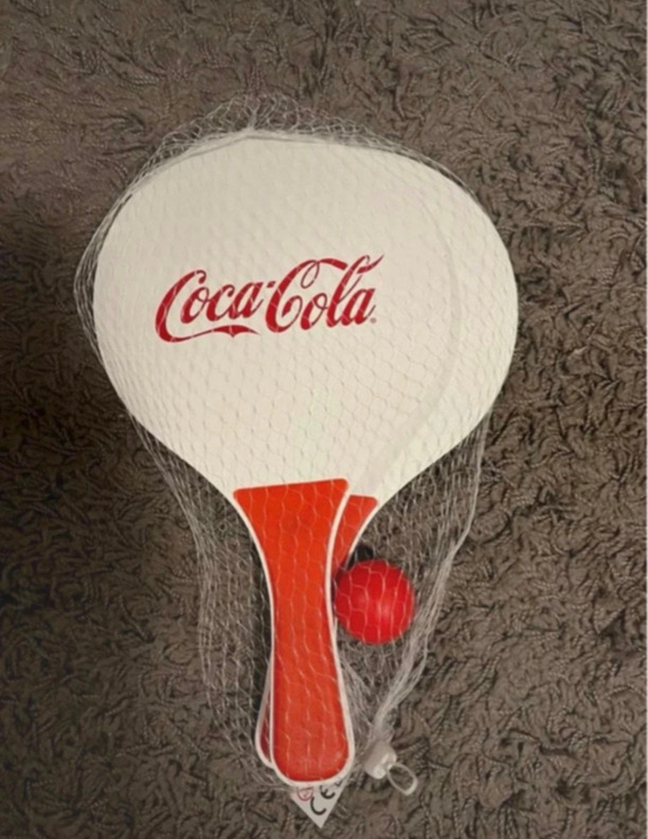 Coca Cola tafeltennisset, Sport en Fitness, Tafeltennis, Ophalen of Verzenden, Nieuw, Net, Batje(s) of Balletje(s)
