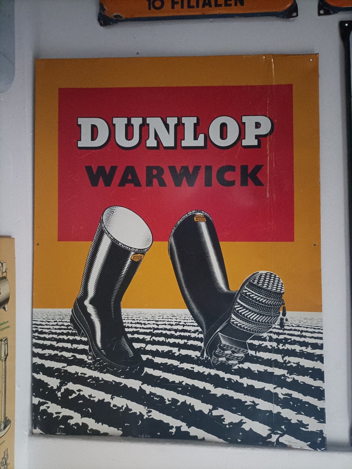 Dunlop bord, Ophalen of Verzenden, Zo goed als nieuw, Reclamebord