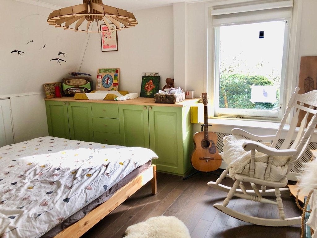 Ikea houten bed incl. binnenveringsmatras, Ophalen, Gebruikt, Tweepersoons, 200 cm