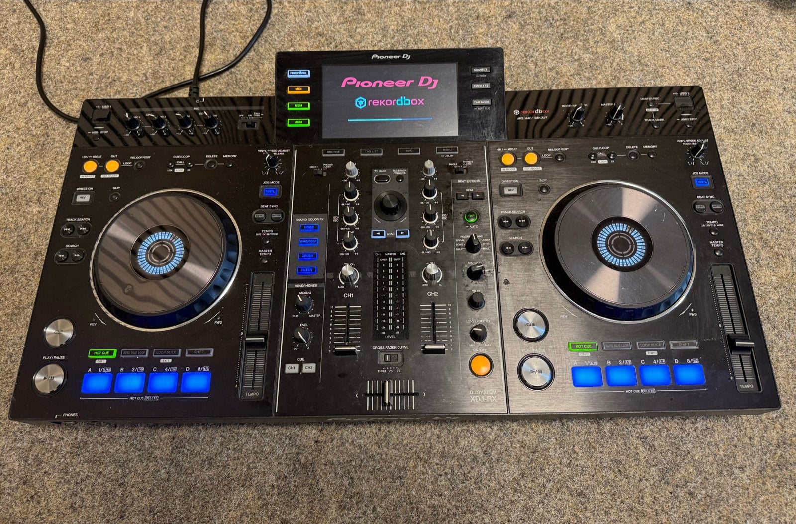 Pioneer XDJ-RX DJ-set met flightcase+stofkap, Ophalen of Verzenden, Gebruikt, Dj-set, Pioneer