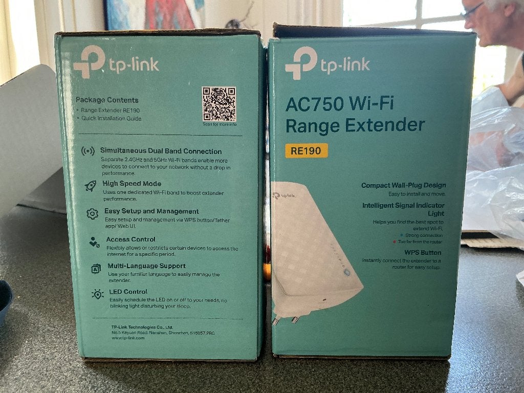 Wifi Extender TP link AC750 DUAL BAND, Ophalen, Zo goed als nieuw, TP-link