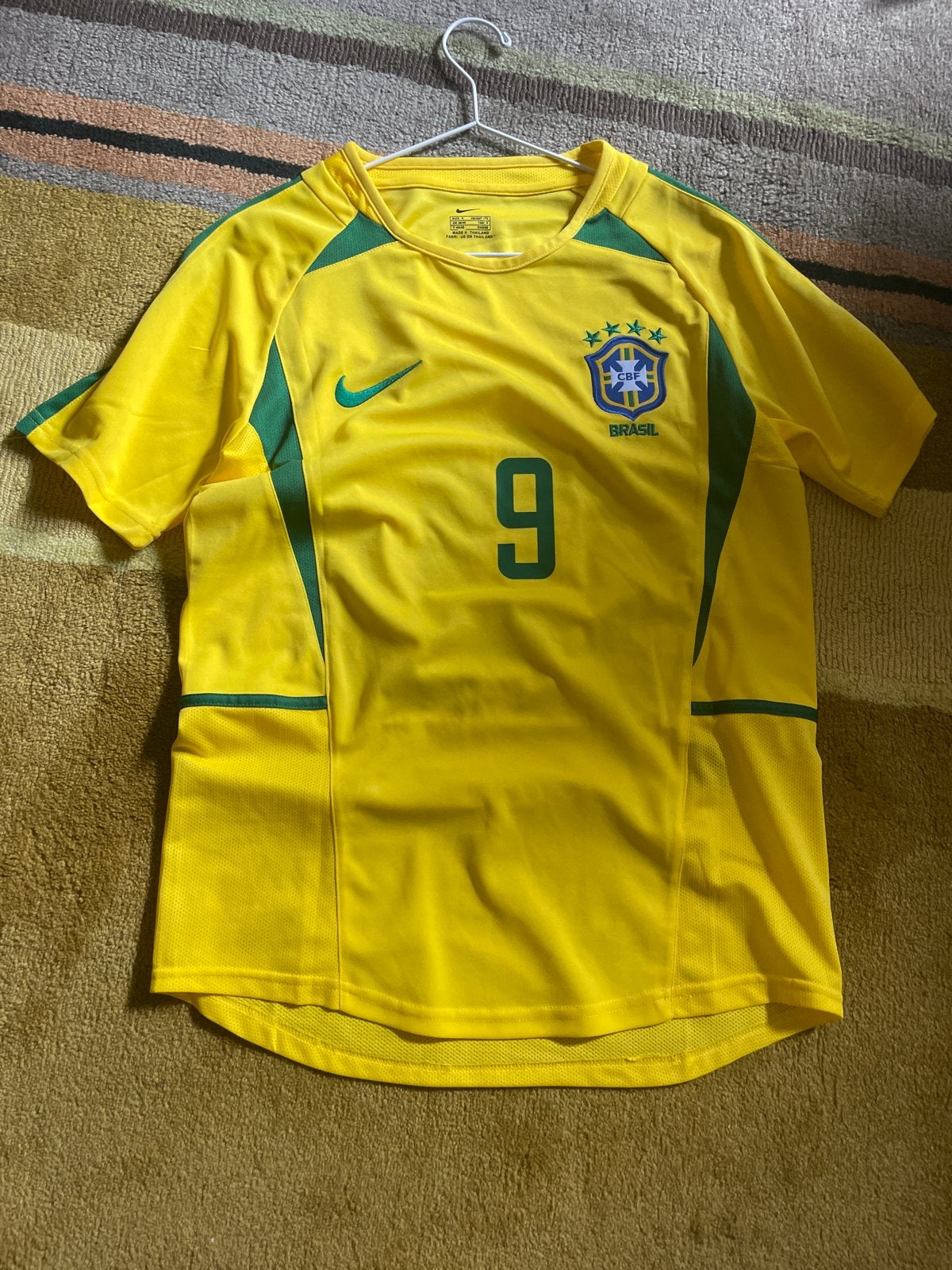 Nike Brazilië Ronaldo Voetbalshirt Maat M, Kleding | Heren, Geel, Zo goed als nieuw, Voetbal, Verzenden