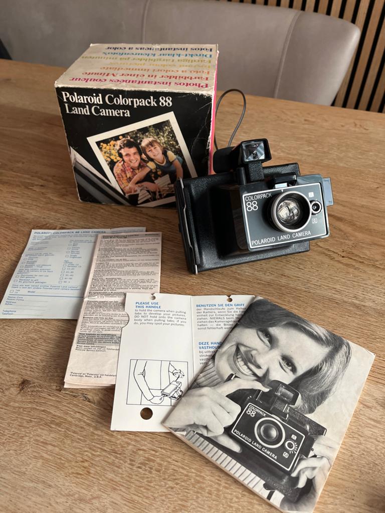 Polaroid Color Pack 88 Camera - Jaren '70 met doos en boekje, Ophalen of Verzenden, Zo goed als nieuw, Polaroid