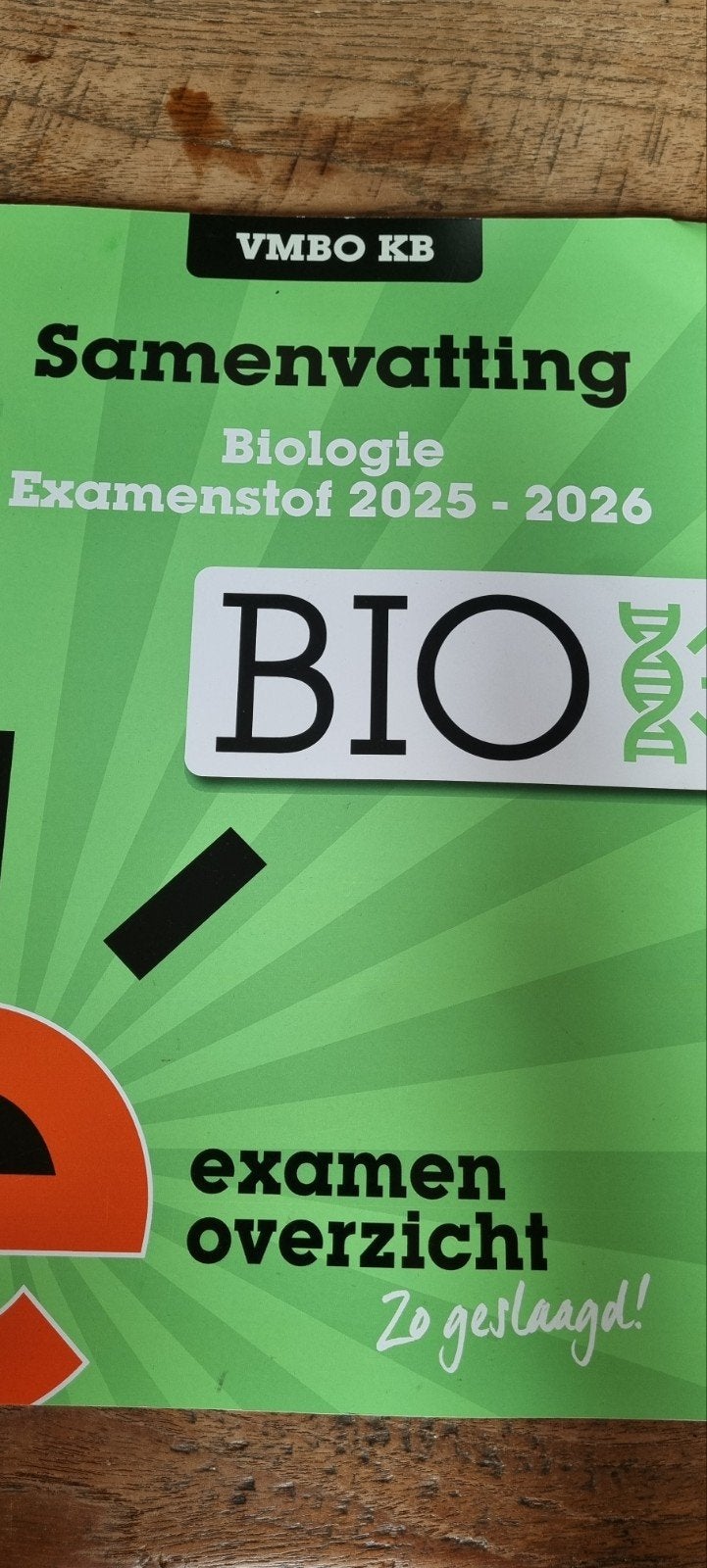 Samenvatting, examenoverzicht biologie vmbo kader, Ophalen, Zo goed als nieuw, Overige onderwerpen