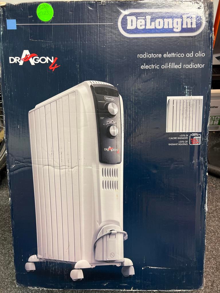 De'Longhi Dragon4 TRD4 0820 Oliegevulde Radiator, Radiator, Minder dan 60 cm, Ophalen of Verzenden, Zo goed als nieuw