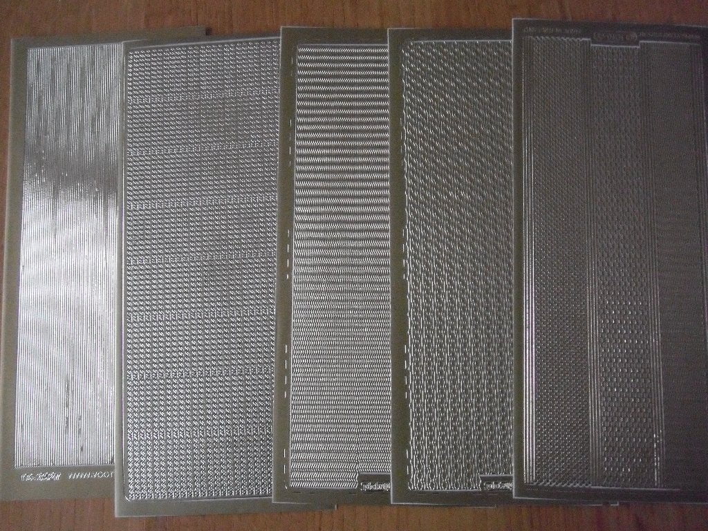 set van 5 sticker vellen randen goud, Ophalen of Verzenden, Nieuw, Overige thema's, Overige typen