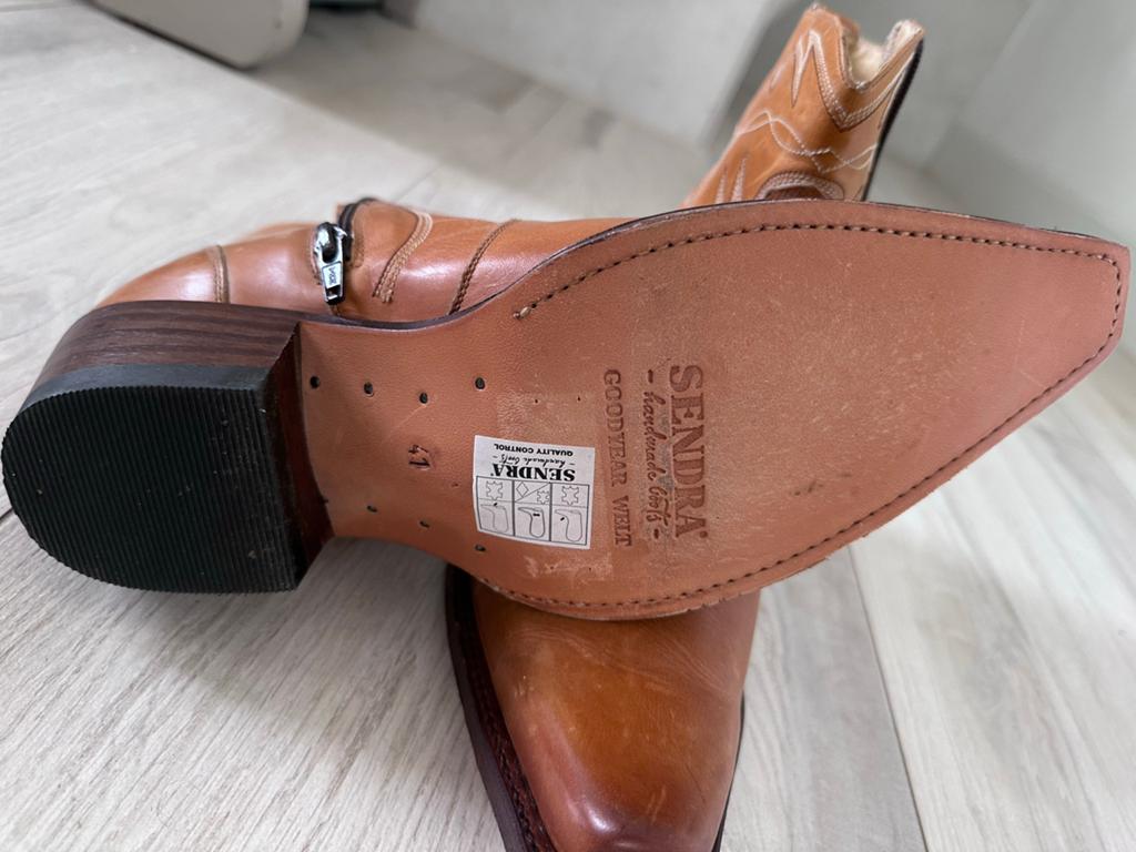 Sendra cowboylaarzen, maat 41, cognac bruin, Kleding | Dames, Schoenen, Bruin, Lage of Enkellaarzen, Ophalen of Verzenden, Zo goed als nieuw