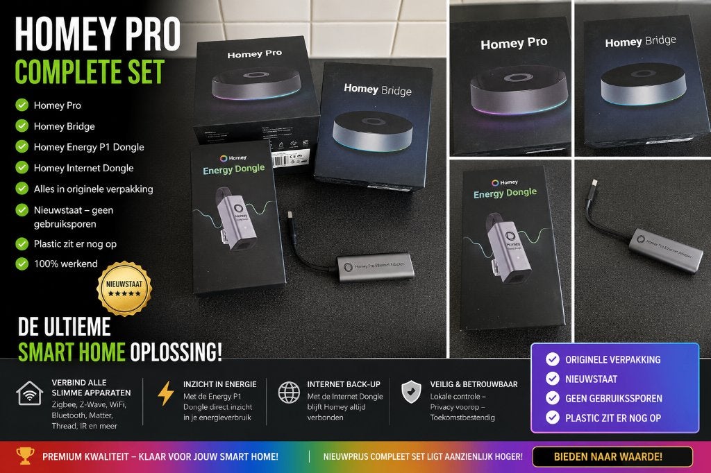 COMPLETE HOMEY SMART HOME SET, Hobby en Vrije tijd, Elektronica-componenten, Zo goed als nieuw, Ophalen of Verzenden