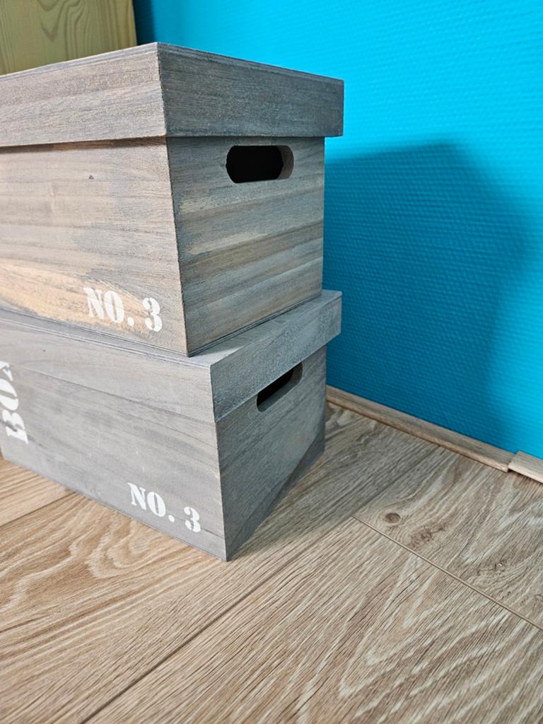Opberg boxen, 2 stuks, Kinderen en Baby's, Ophalen, Zo goed als nieuw, Overige typen