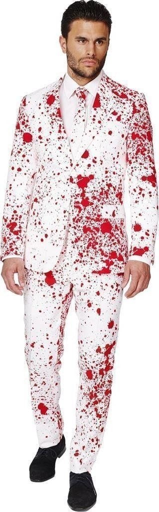 OppoSuits en Smiffys Kostuums - Bloody Harry Maat 60, Ophalen of Verzenden, Nieuw, Overige maten, Wit