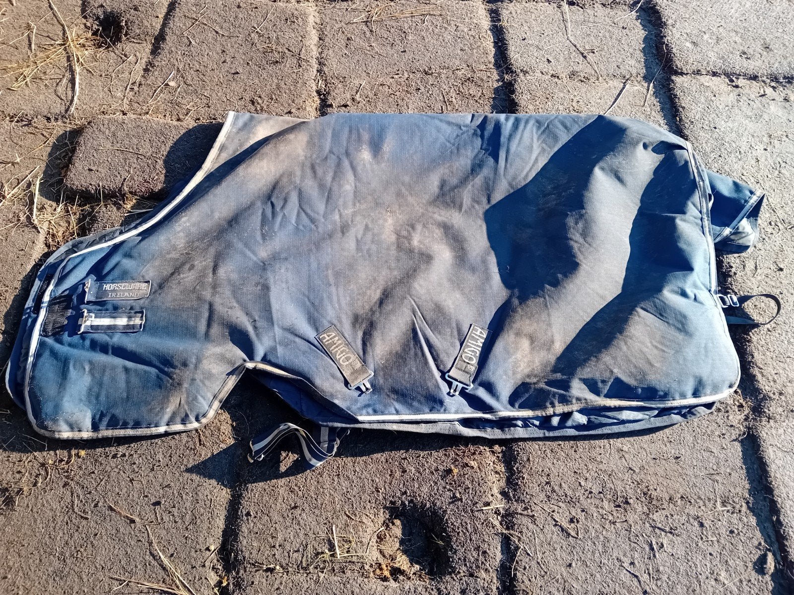 Amigo 200gr winterdeken, Gebruikt, Beenbogen, Ophalen of Verzenden, Blauw