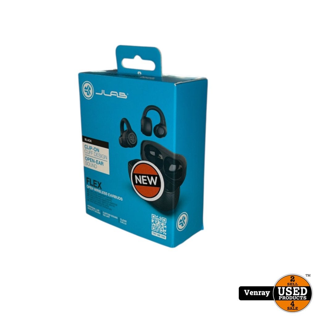 Jlab Flex Earbuds, Zwart/Black| Nieuw In Verpakking