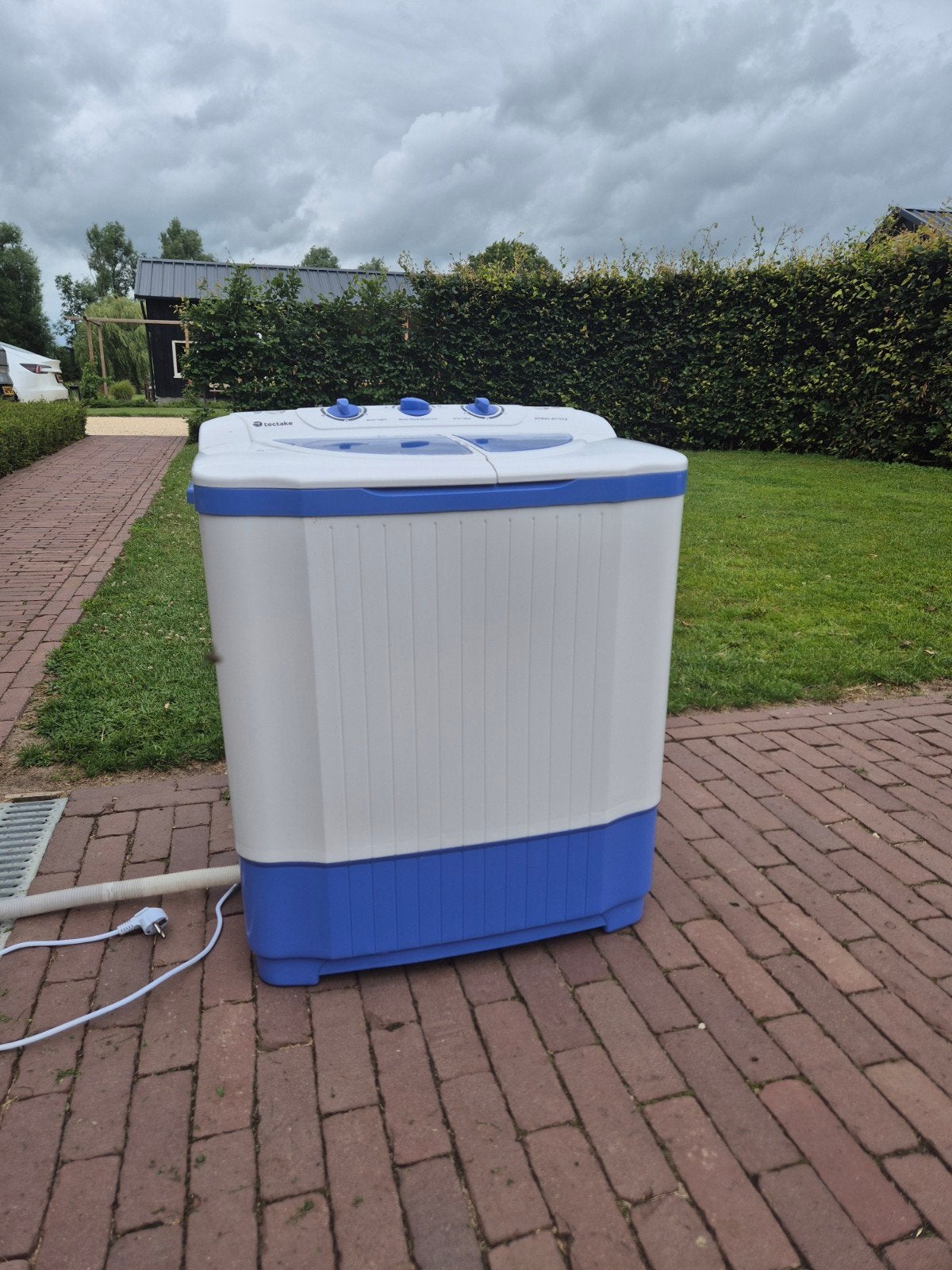 Tectake Mini Wasmachine - Compact en Efficiënt, Ophalen, Minder dan 4 kg, Bovenlader, 85 tot 90 cm