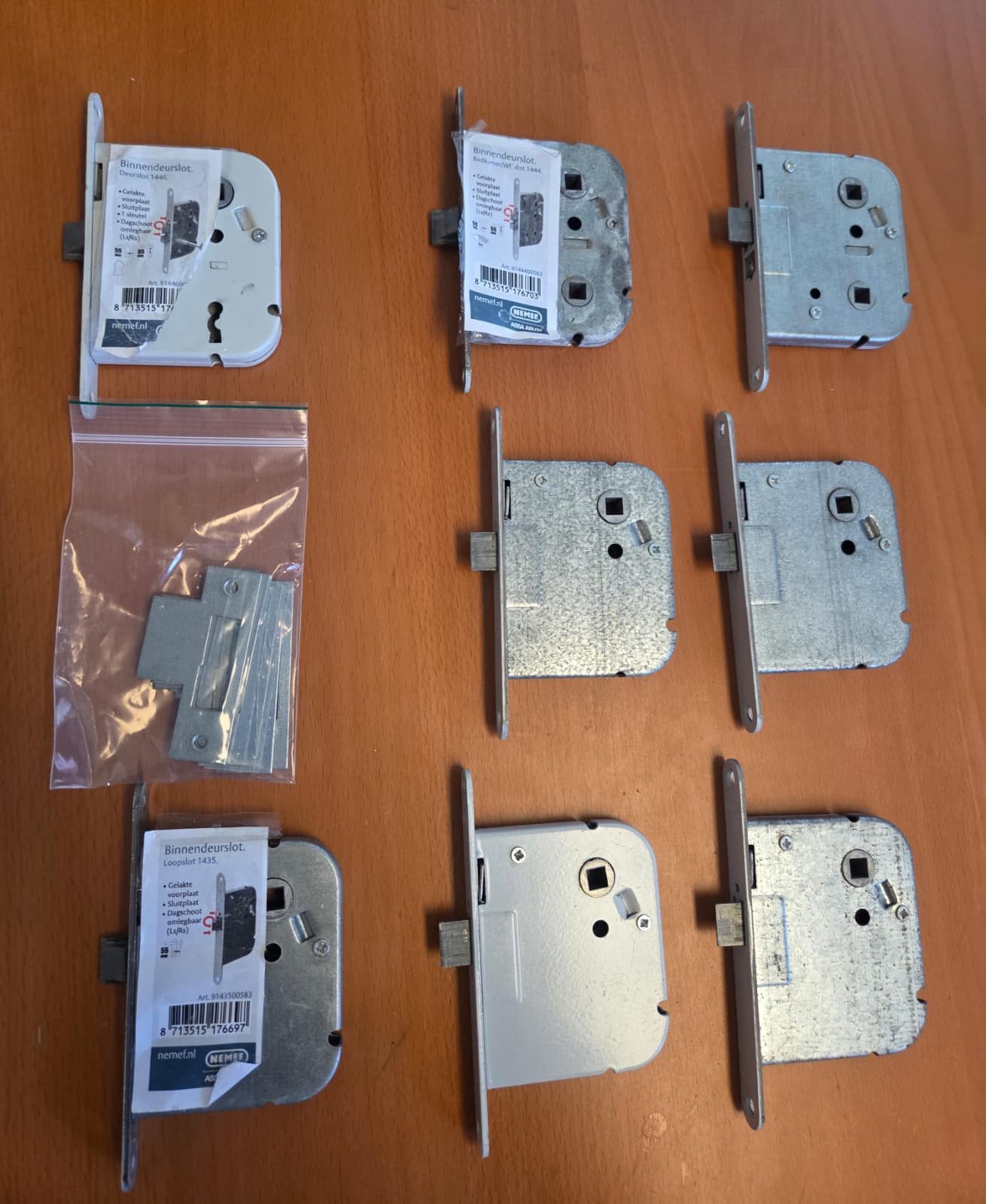 Nemef 1435 binnendeursloten, Ophalen of Verzenden, Nieuw, IJzer, Slot