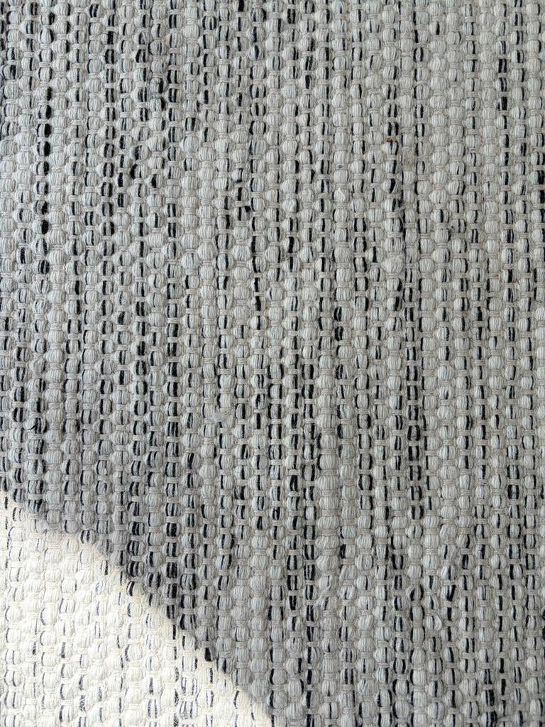 Wollen Vloerkleed - Wit/Zwart | 200x300cm, Ophalen, 200 cm of meer, Zo goed als nieuw, 200 cm of meer