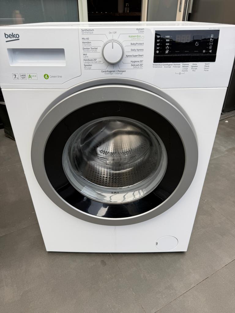 Beko WMY 71433 LMB2 Wasmachine 7kg A+++ 1400 toeren, Ophalen, Zo goed als nieuw, 85 tot 90 cm, 1200 tot 1600 toeren