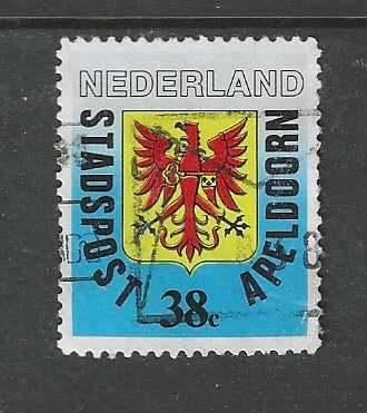 1980 stadspost Apeldoorn wapenzegel 38ct nr87, Verzenden, Na 1940, Gestempeld