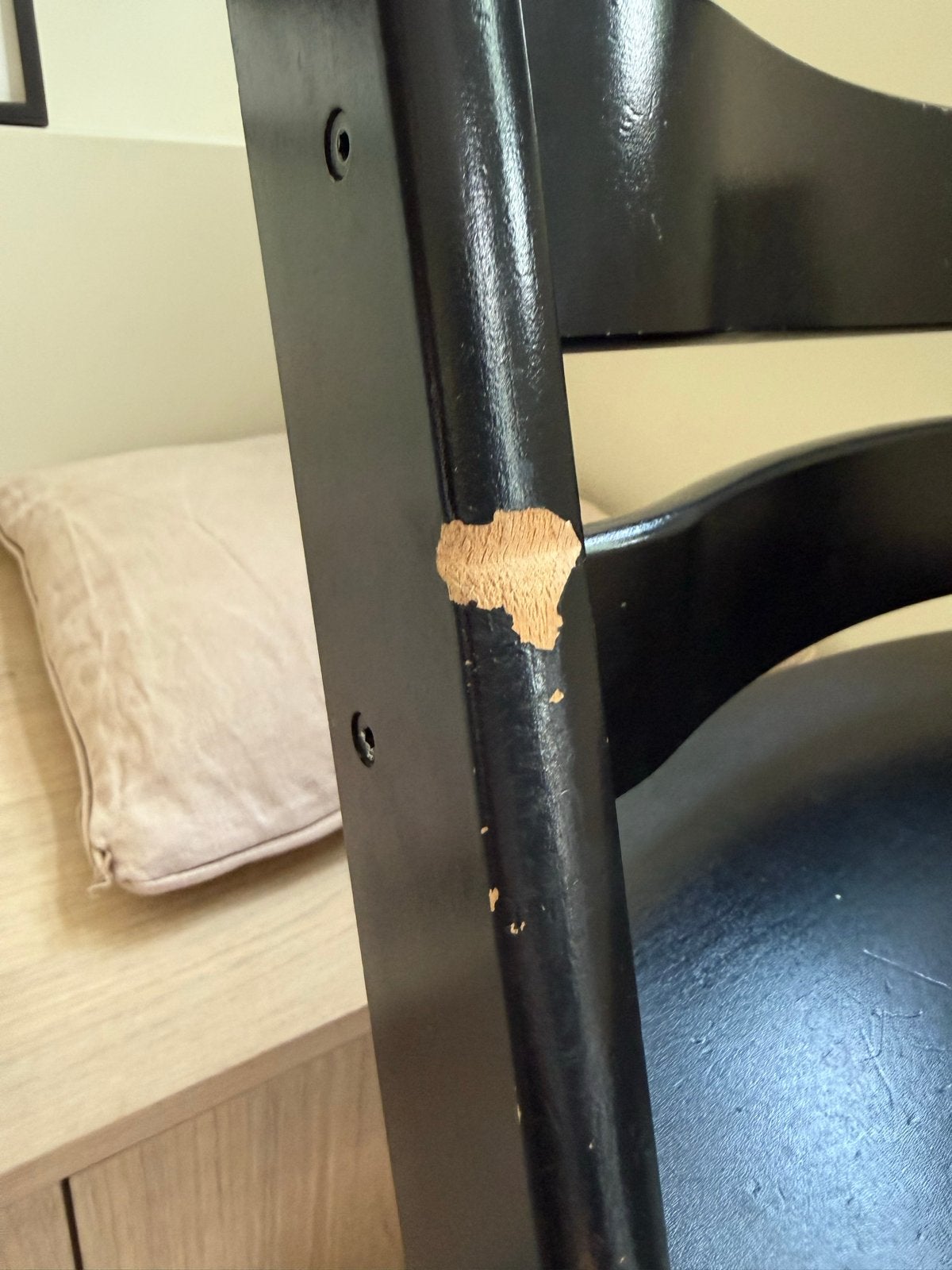 Stokke Tripp Trapp meegroeistoel - Zwart, Kinderen en Baby's, Kinderstoelen, Ophalen, Gebruikt, Meegroeistoel