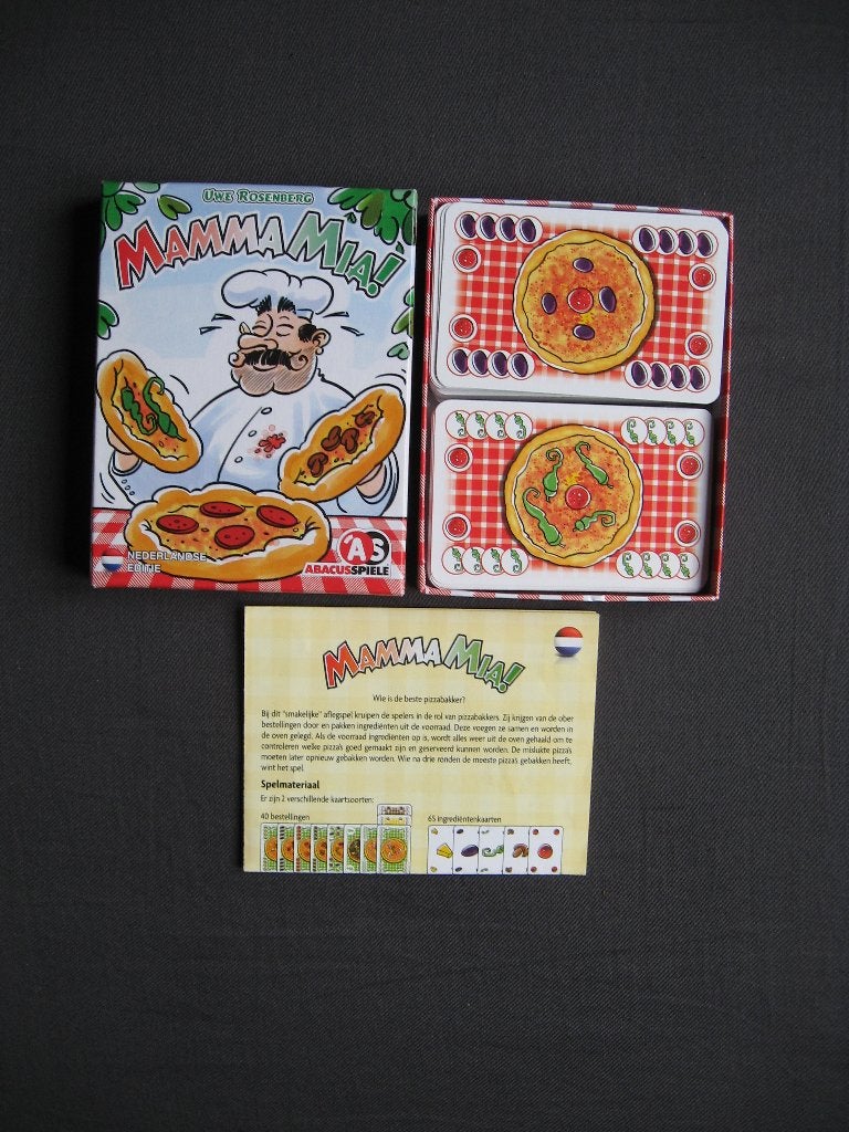 AbacusSpiele - Mamma Mia ! (Nederlandse editie), Hobby en Vrije tijd, Gezelschapsspellen | Kaartspellen, Ophalen of Verzenden