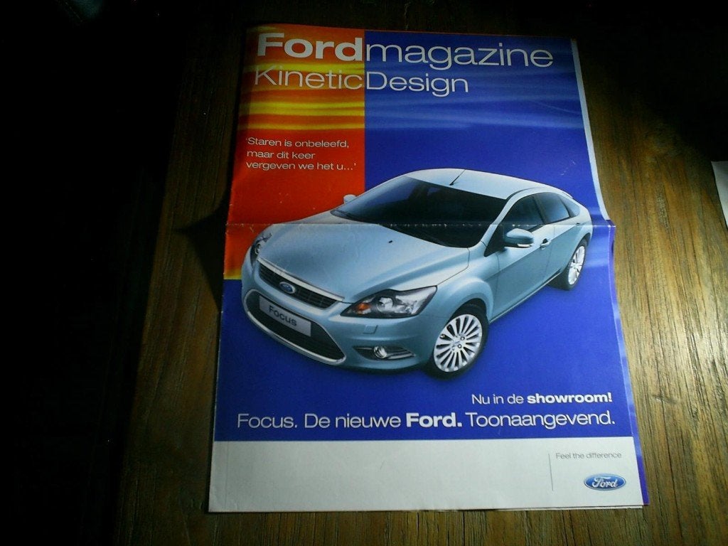 Ford Kinetic Design Magazine + Poster 2008, Verzenden, Zo goed als nieuw, Ford