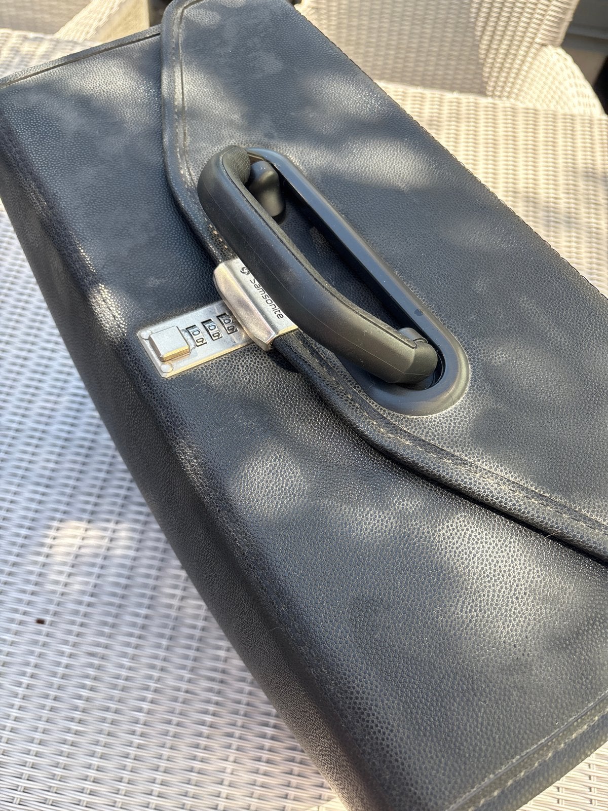 Samsonite aktetas met cijferslot, Overige materialen, Gebruikt, 50 tot 60 cm, Slot
