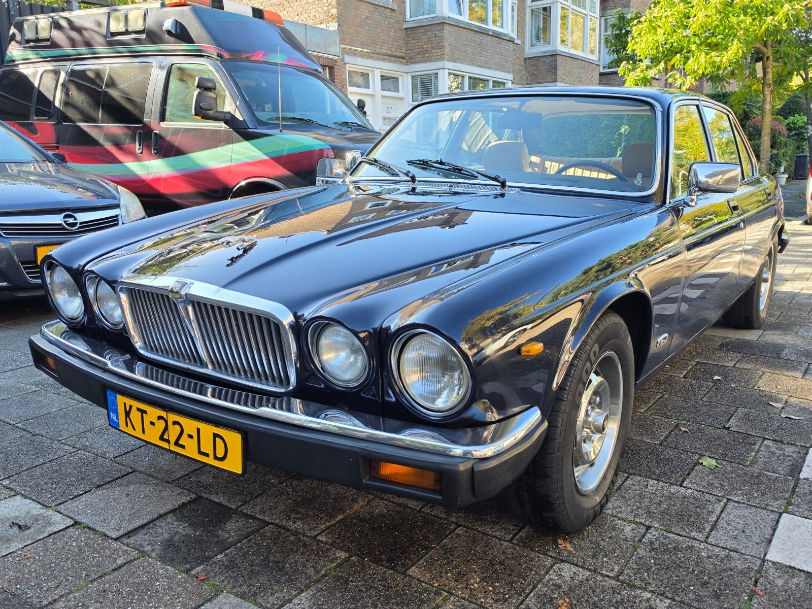 Jaguar XJ 4.2 III - LWB - Oldtimer - MRB Vrij! - Mooie Auto!, Auto's, Automaat, Achterwielaandrijving, Beige, Blauw