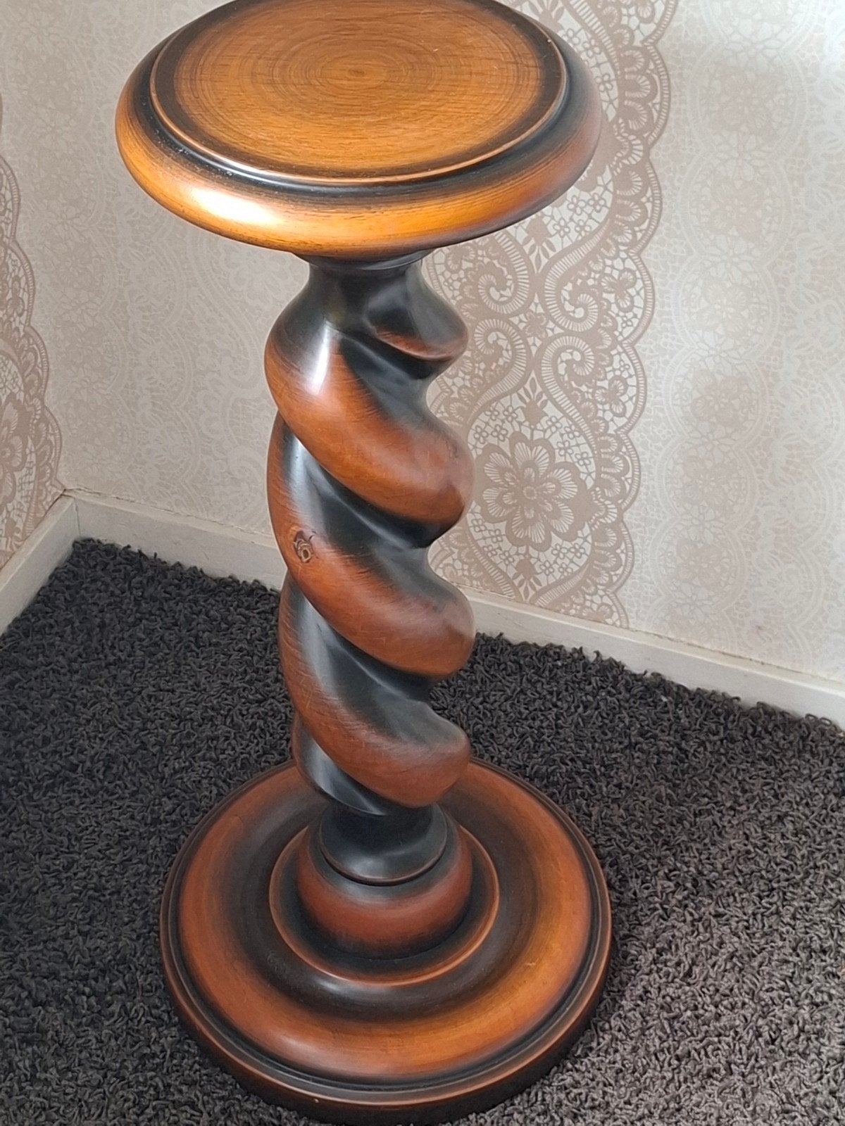 prachtige antieke houten Torsiezuil, Ophalen of Verzenden