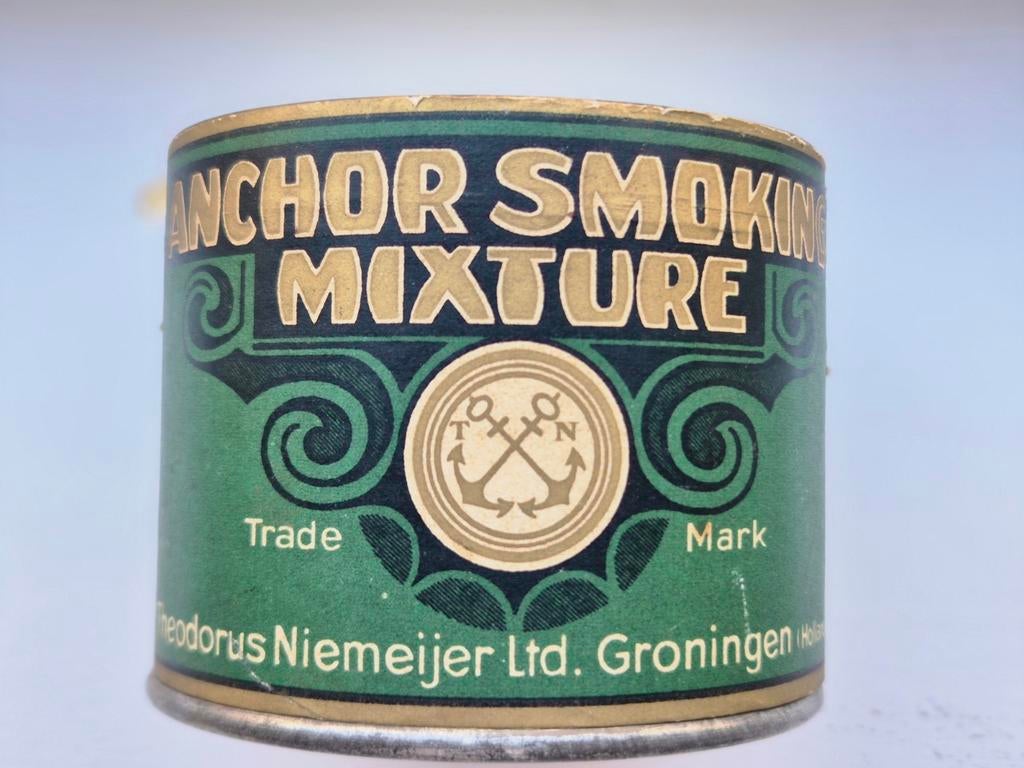 Anchor Smoking Mixture Theodorus Niemeijer Groningen vol, Verzamelen, Blikken, Ophalen of Verzenden, Overige