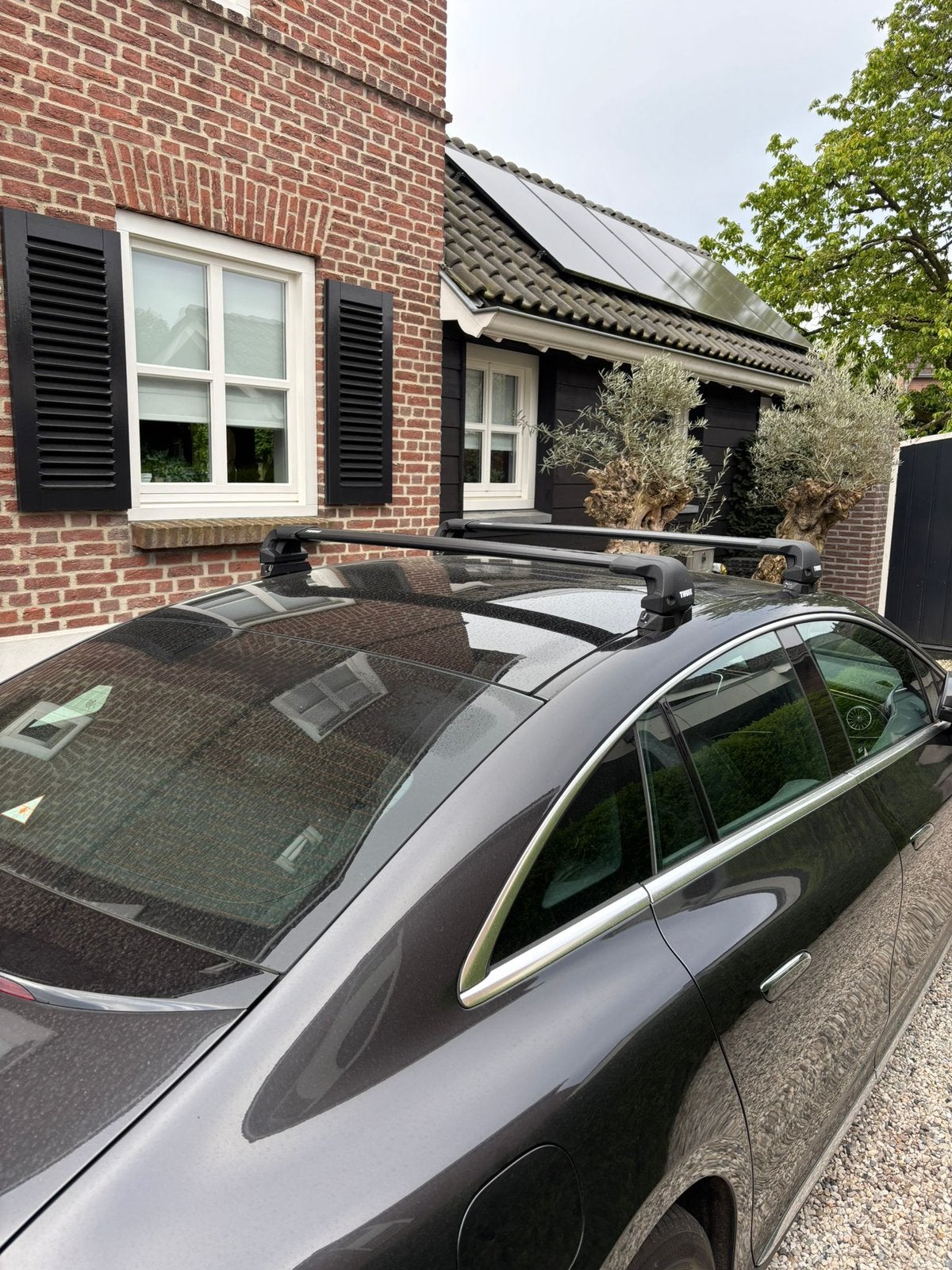 Full set: Mercedes EQE Thule dakdragerset, Auto diversen, Dakdragers, Ophalen, Zo goed als nieuw