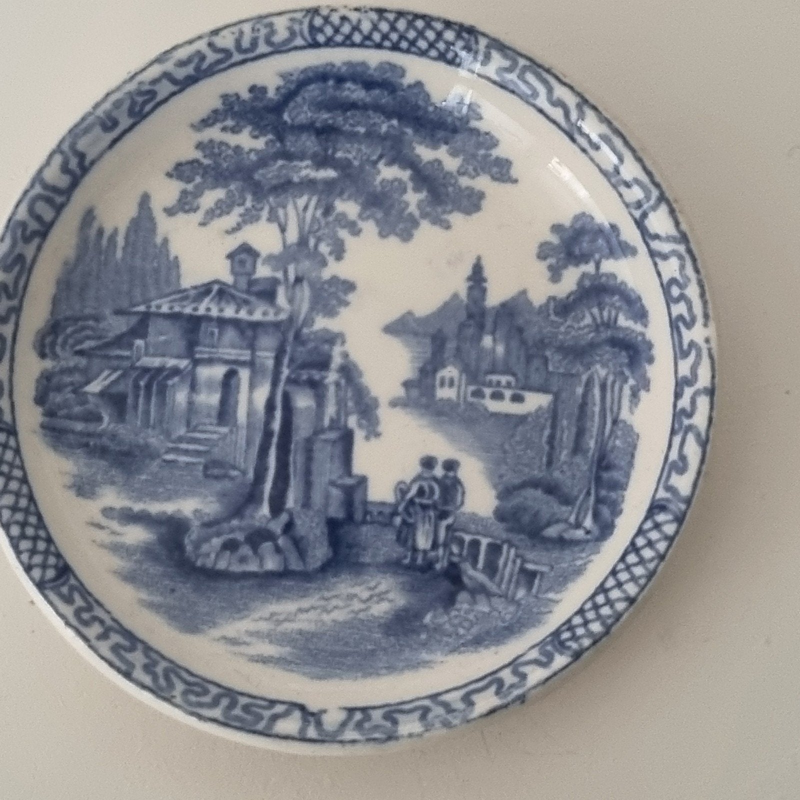 Vintage Adams Landscape miniatuur bordje 1970, Antiek en Kunst, Ophalen of Verzenden