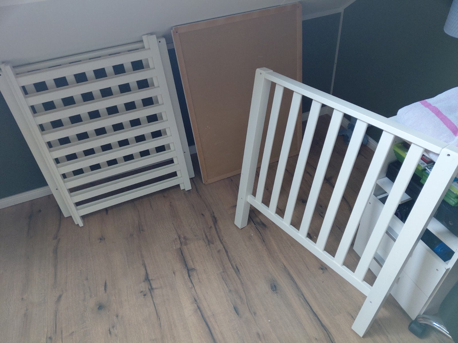 Wit houten baby box, Ophalen, Gebruikt