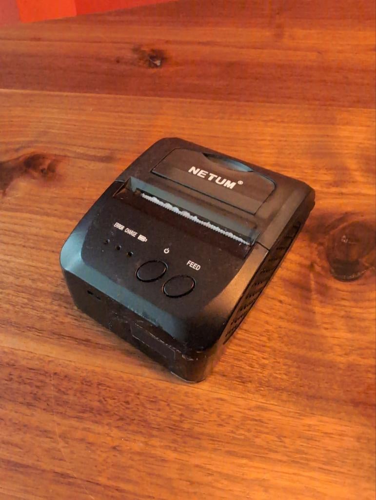 Netum Bluetooth Printers, Ophalen, Zwart-en-wit printen, Gebruikt, Printer